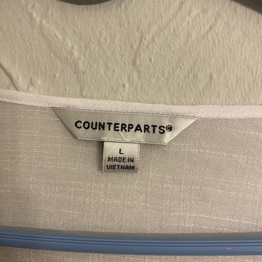 Counterparts ladies light white large blouse - Picture 2 of 3
